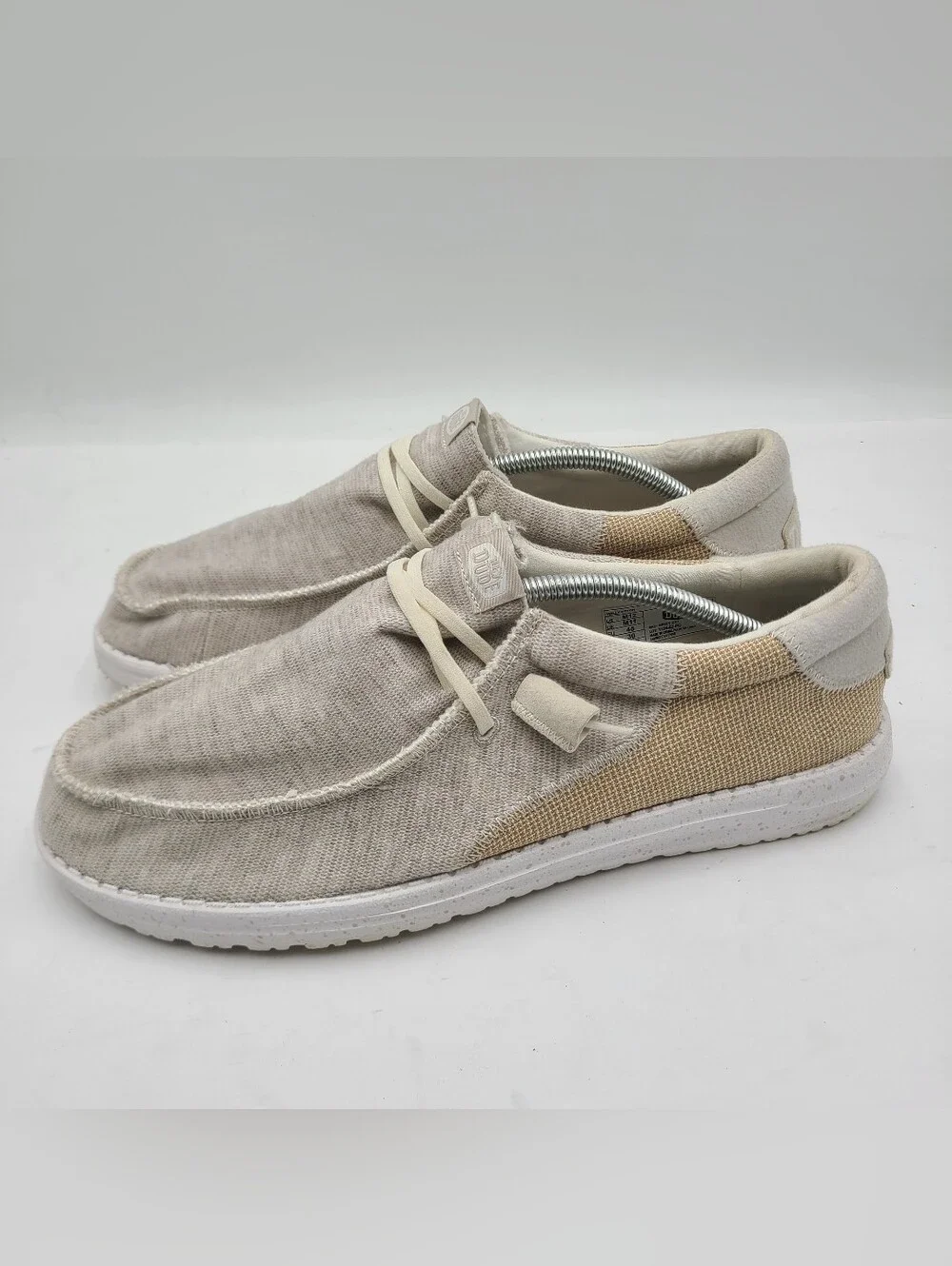 B41 Hey Dude Wally Stitch Loafers Mens 12 Dirt Road Slip On Casual Comfort Shoes